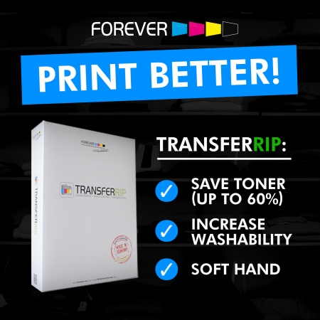 Print Better colours while saving toner with the TransferRIP software.