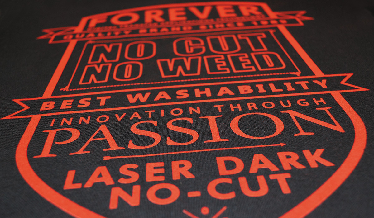 FLOCK FINISHING with LASER-DARK (NO-CUT) LOWTEMP FLOCK FINISHING with LASER-DARK (NO-CUT) LOWTEMP