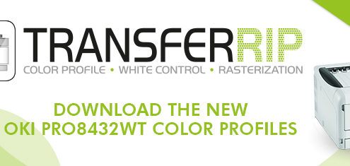 OKI Pro8432WT FOREVER TransferRIP Color Profiles
