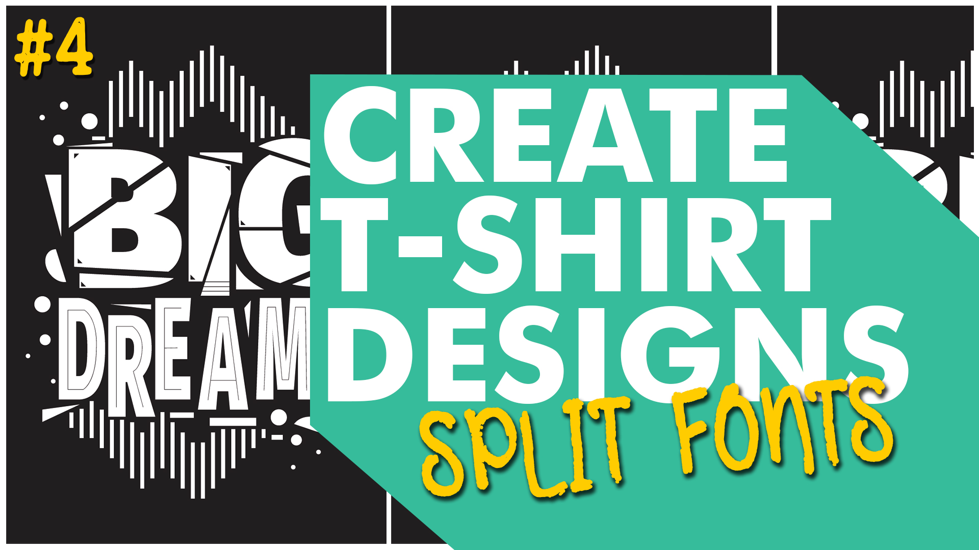 Create Custom Split Font T-Shirt Designs - White Toner Transfer